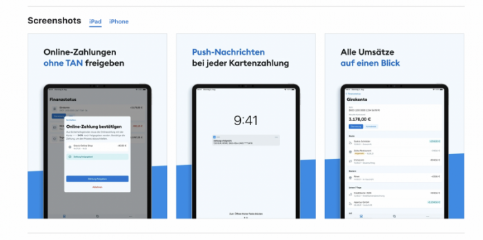 Due neue DKB App (Screenshot Apple Store)
